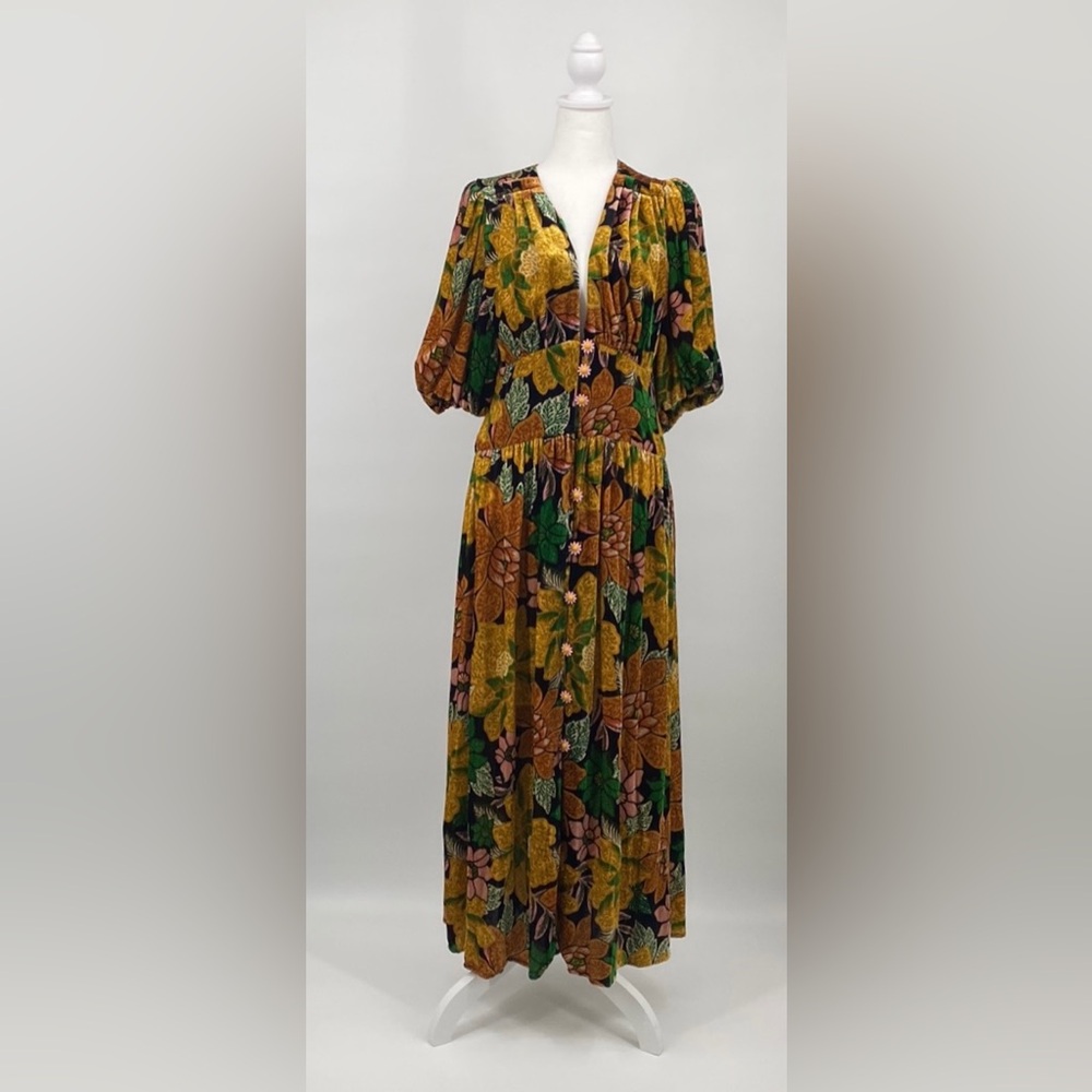 FARM RIO Garden Velvet Dress - Picture 9 of 16